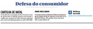 Imprensa - 01122013 - Coluna Defesa do Consumidor O Globo